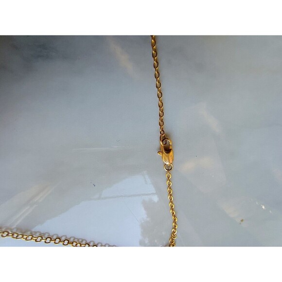 Danbury Mint Gold Plated Love's Embrace Pearl & Diamond Necklace - Picture 4 of 6